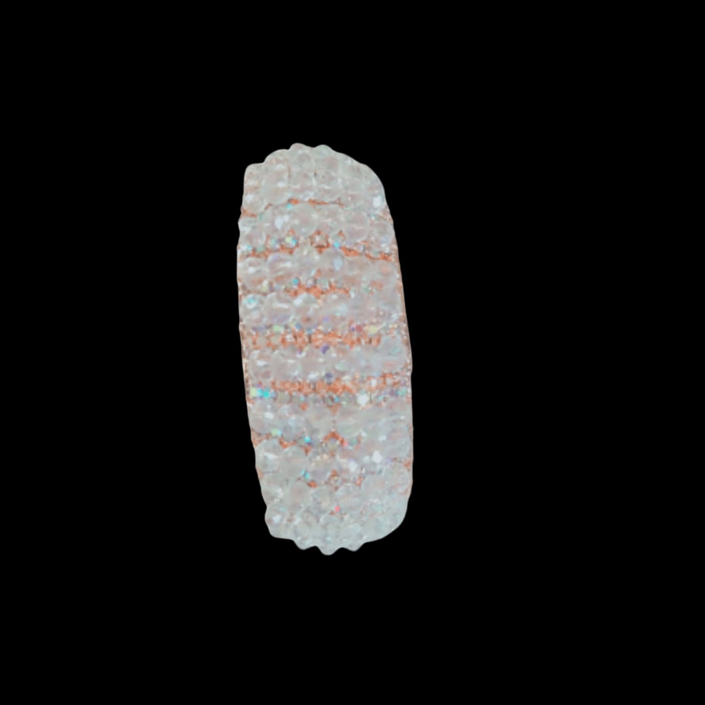 Aurora Rose Gold Crystal Cuff Bracelet