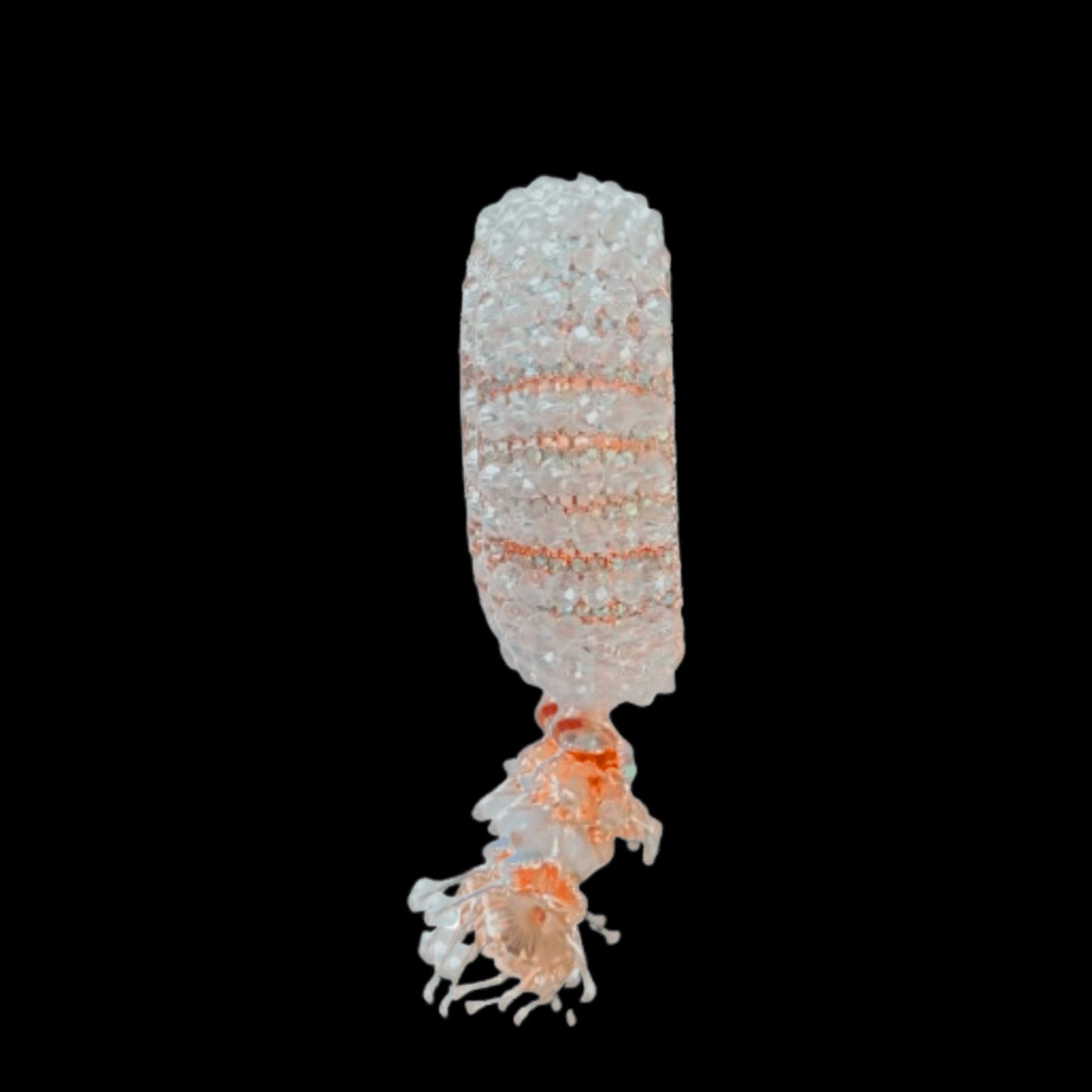 Aurora Rose Gold Crystal Cuff Bracelet